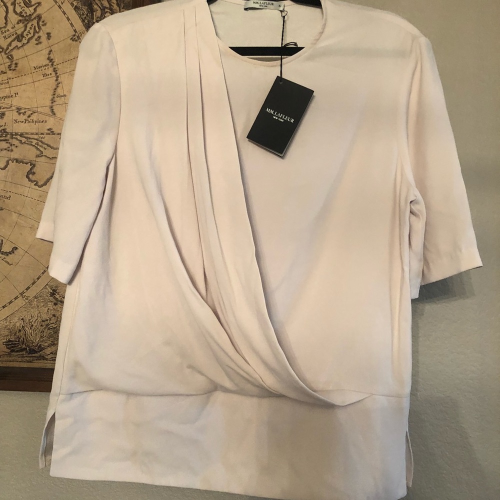 NWT mm lafleur peyton top birch color XL